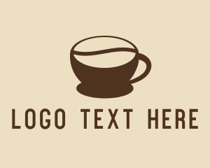 Coffee Shop - Coffee Bean Cup logo design