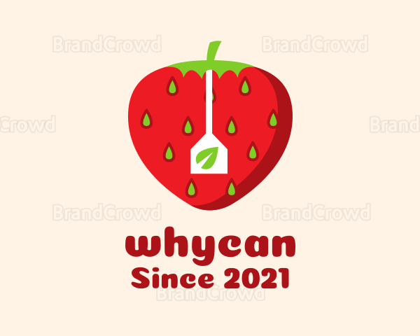 Strawberry Fruit Teabag Logo