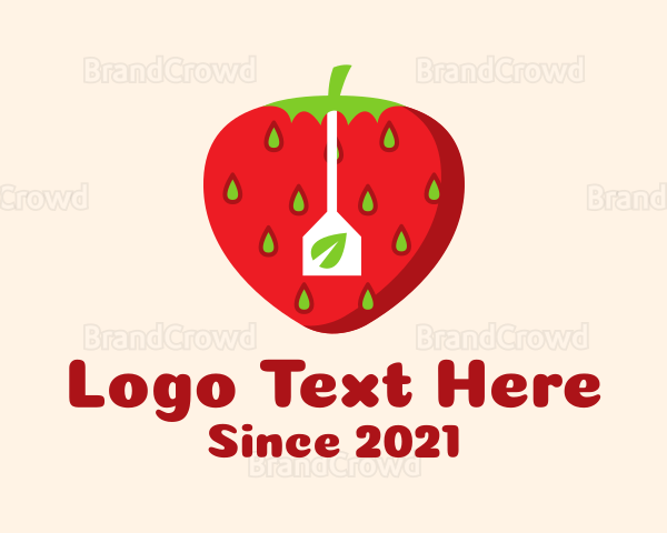 Strawberry Fruit Teabag Logo