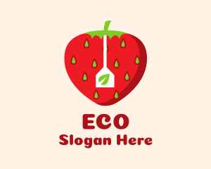 Strawberry Fruit Teabag Logo