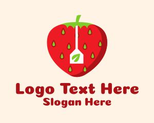 Strawberry Fruit Teabag Logo