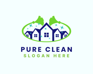 Mop Housekeeping Cleaning  logo design