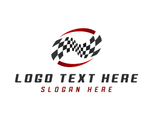 Checkered - Tournament Racing Flag logo design
