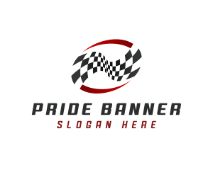 Tournament Racing Flag logo design