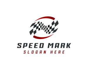 Tournament Racing Flag logo design