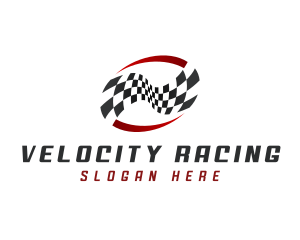 Tournament Racing Flag logo design