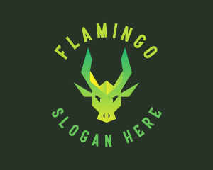 Green Gaming Dragon Logo