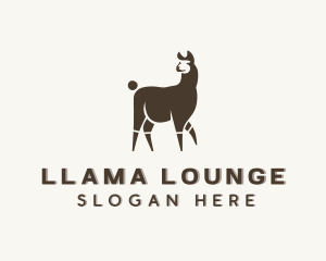 Animal Zoo Llama logo design