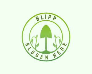  Plant Shovel Gardening Logo