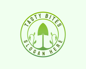  Plant Shovel Gardening Logo