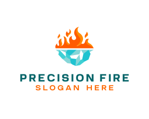 Fire Ice Ventilation logo design