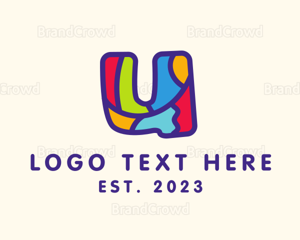 Colorful Letter U Logo