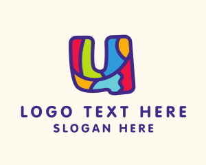 Colorful Letter U Logo