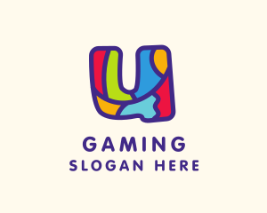 Colorful Letter U Logo