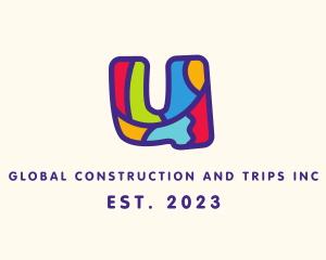 Fun - Colorful Letter U logo design