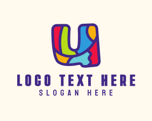 Comedy - Colorful Letter U logo design