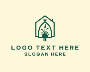 Grass - Shovel Home Landscape logo design
