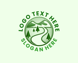 Tour - Nature Mountain Adventure logo design