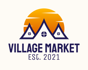 Village - Sunset Village Realty logo design