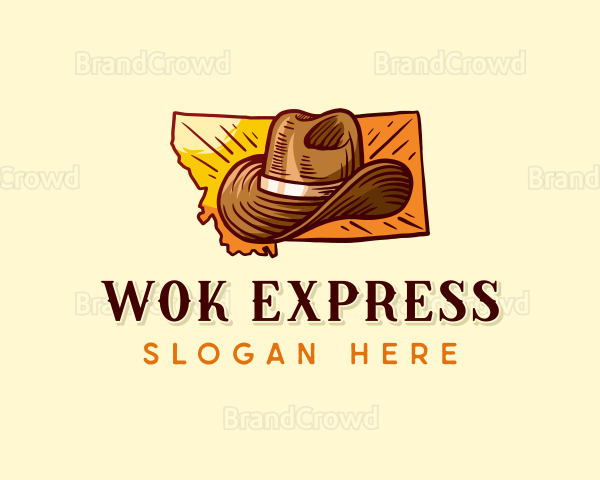 Montana Cowboy Hat Logo