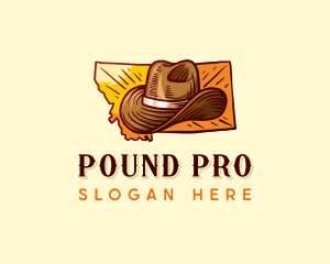 Montana Cowboy Hat Logo