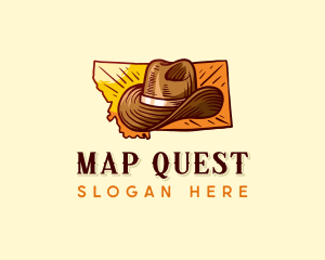 Montana Cowboy Hat logo design