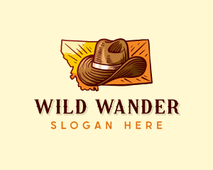 Montana Cowboy Hat logo design