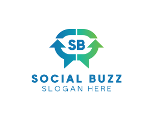 Social Tech Chat logo design