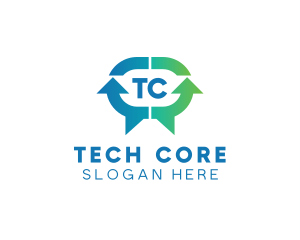 Social Tech Chat logo design