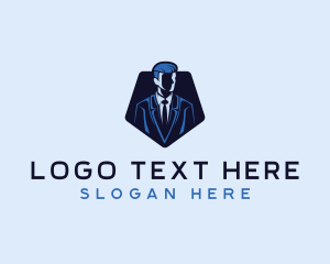 Headshot - Professional Suit Man logo design