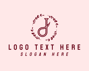 Simple Feminine Letter J  logo design