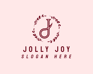 Simple Feminine Letter J  logo design