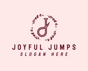 Simple Feminine Letter J  logo design