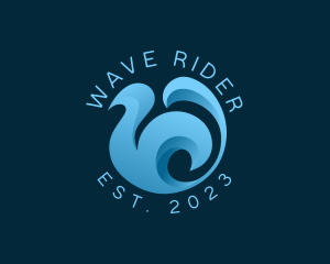 Surfer - Wave Startup Company logo design