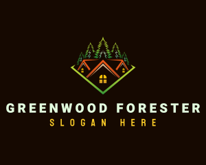 Outdoor Forest House logo design