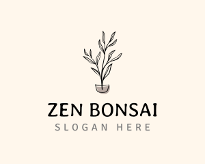 Bonsai - Decorative Pot Plant logo design