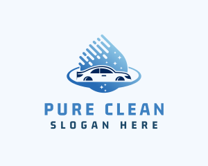 Car Wash Sparkle Cleaning logo design