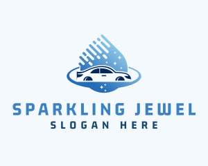 Car Wash Sparkle Cleaning logo design