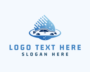 Washing - Car Wash Sparkle Cleaning logo design