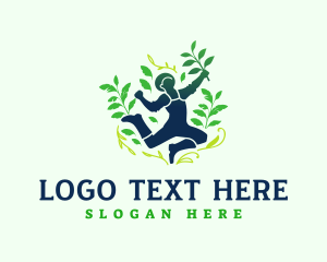 Joy - Farmer Organic Plant logo design