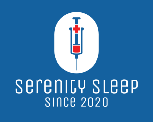 Anesthesia - Medical Vaccine Syringe logo design