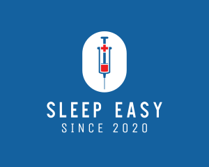 Anesthesiologist - Medical Vaccine Syringe logo design