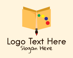 Tutorial - Paintbrush Coloring Book logo design