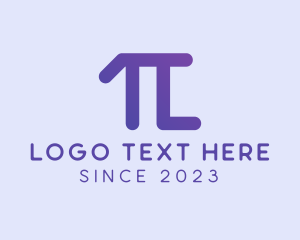 Tutoring - Pi Mathematical Letter L logo design