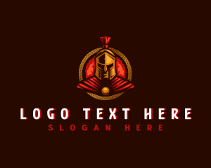 Medieval - Spartan Warrior Gaming logo design