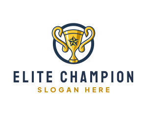 Championship Victory Trophy logo design