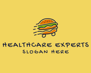 Fast Food Burger Hamburger logo design