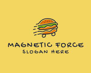 Fast Food Burger Hamburger logo design