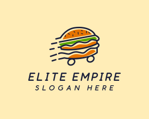 Fast Food Burger Hamburger logo design