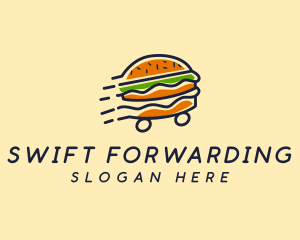 Fast Food Burger Hamburger logo design